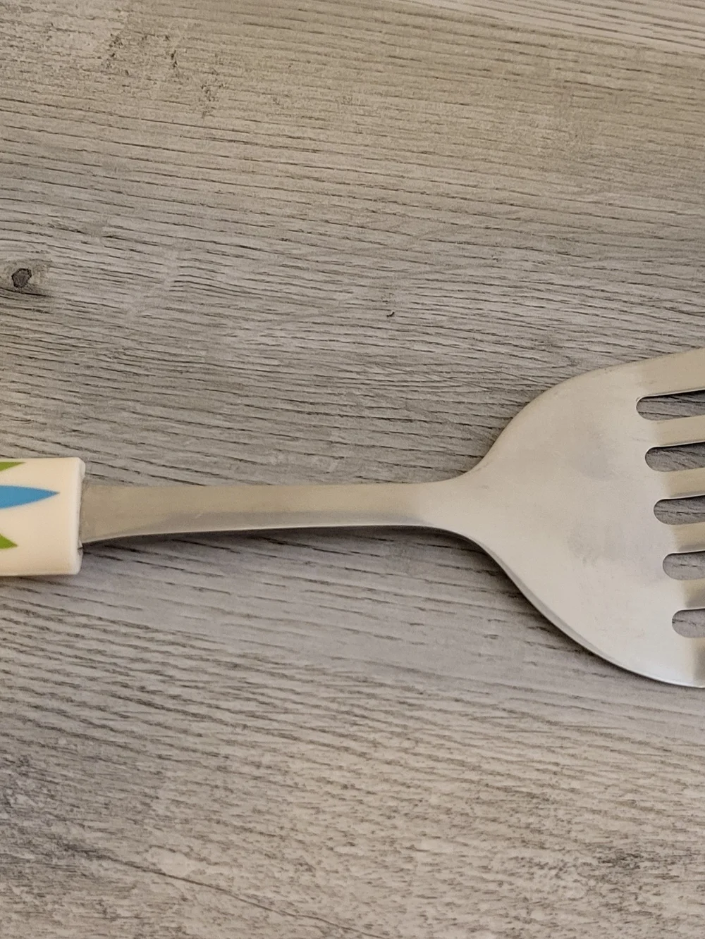 Temptations Blue and Green Patterned Slotted Spoon